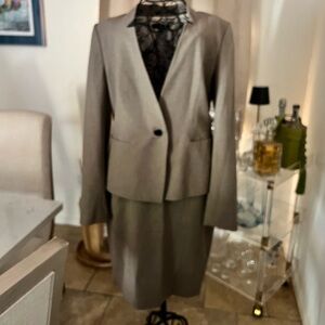 Brown blazer and skirt set